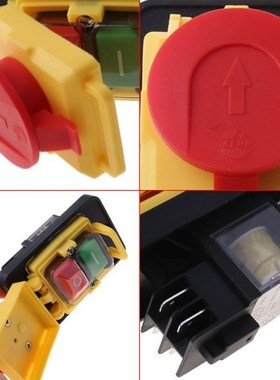 KJD12 250V 4Pin Waterproof Magnetic Start Stop No Volt Relea