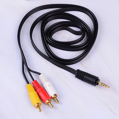 High Quality 3.5mm Jack Plug To 3 RCA Plugs Male To Male/