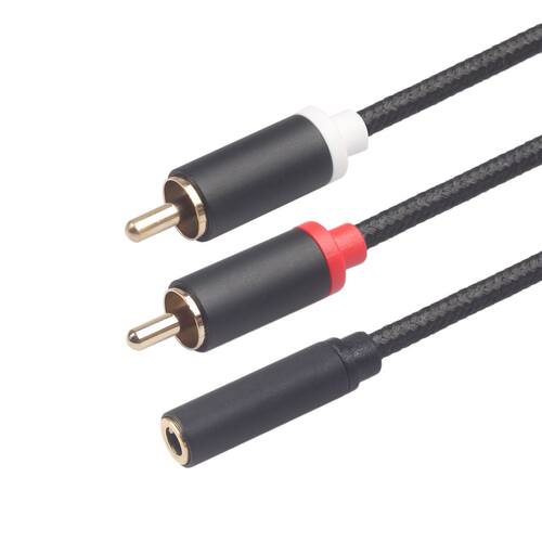 RCA Cable .5mm to 2rca Aux rca Jack .5 Audio Stereo Cable