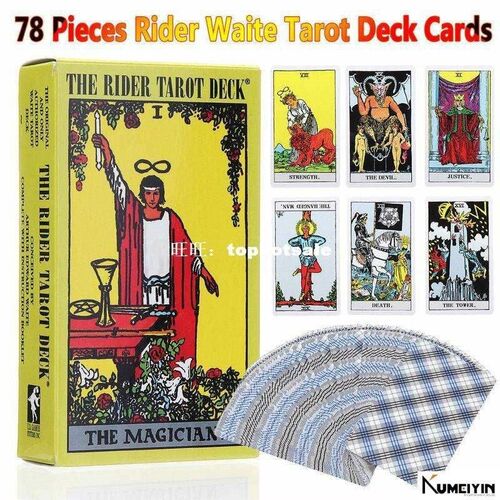 Hot Board ame 78Pcs Rider Waite Tarot Deck Cards Vintae Bo