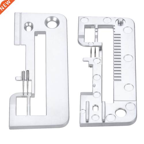 Metal Sewing Machine Needle Plate 4 Thread Stitching Silver
