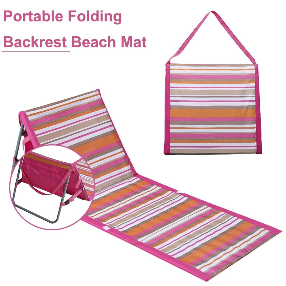 Compact Lightweight Portable Beach Ground Mat Chair