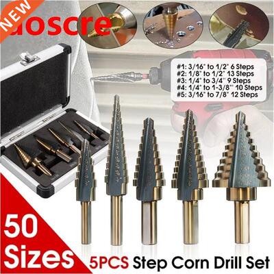 HSS Coalt Imperial Step Drill it Set Multiple Hole 50 Size