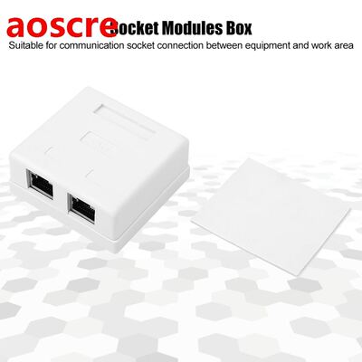 Network Module Box Double-Port Desktop Cat.6 Cologne-6 Shiel