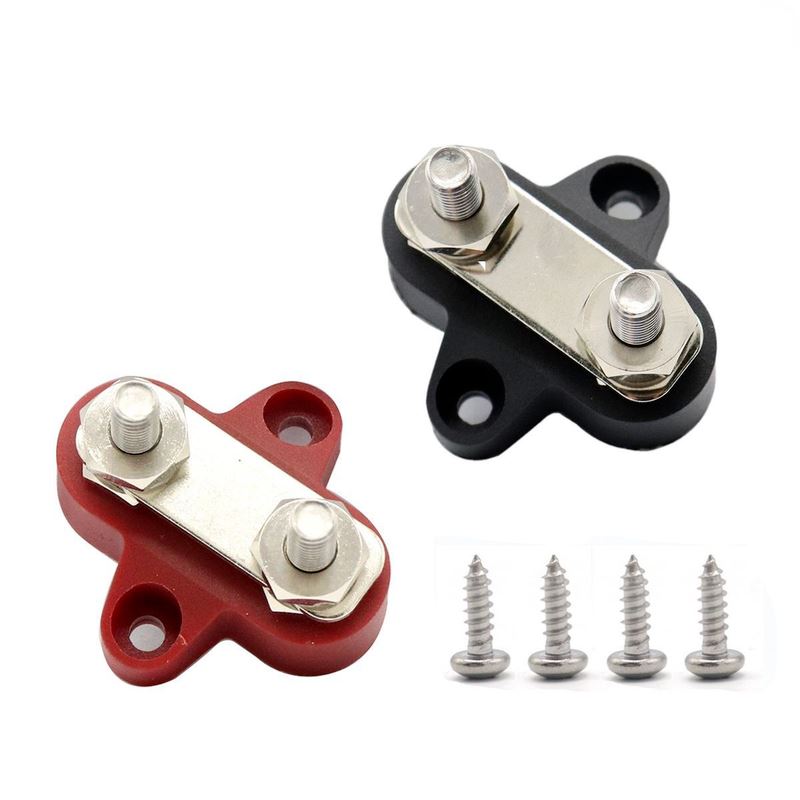 Red/black Double Terminal M8/M6 Screw Fixed Wire Connector T