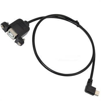 0.5m USB 2.0 B female panel mount to mini 5pin male extensi