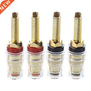 4x Speaker Termnal Bndng Post Connectors Gold-plated bana