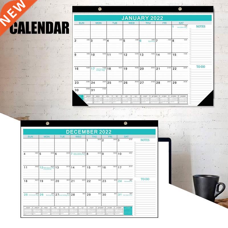 2022 Wall Calendar Count Down Planner with Schedule Memo Pee