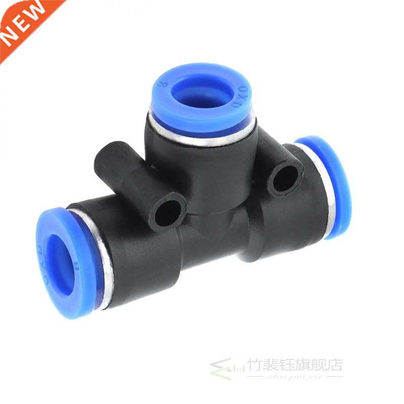 2pcs/lot Fittings 8mm T Shaped APE Plastic Three-way Pneumat