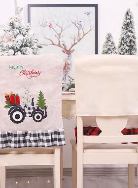 New Chrimas Santa Claus Chair Cover Home Dining Chair Cove