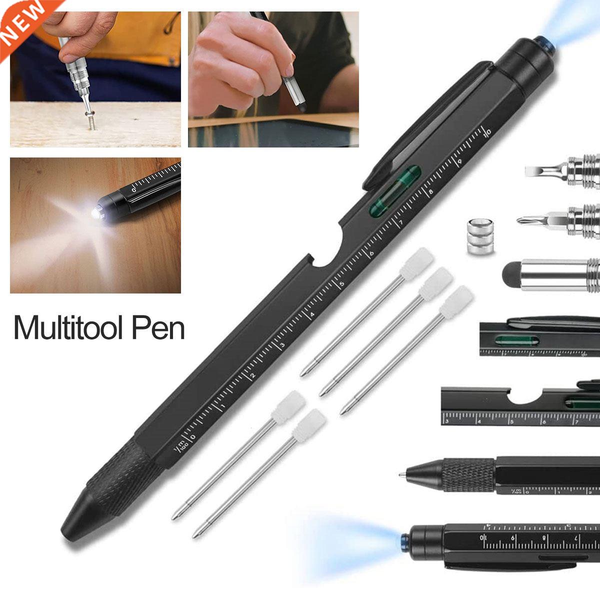 Multitool Pen 9In1 Ballpoint Stylus Pen With Spirit Level Ru