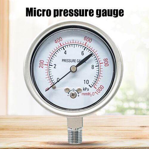 YE-60 Diaphragm Pressure Gauge Pointer Vacuum Stainless Stee