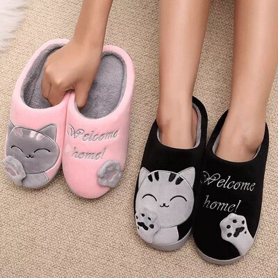 WENYUJH Unisex Winter Indoor Warm Home Slippers Couples Bedr