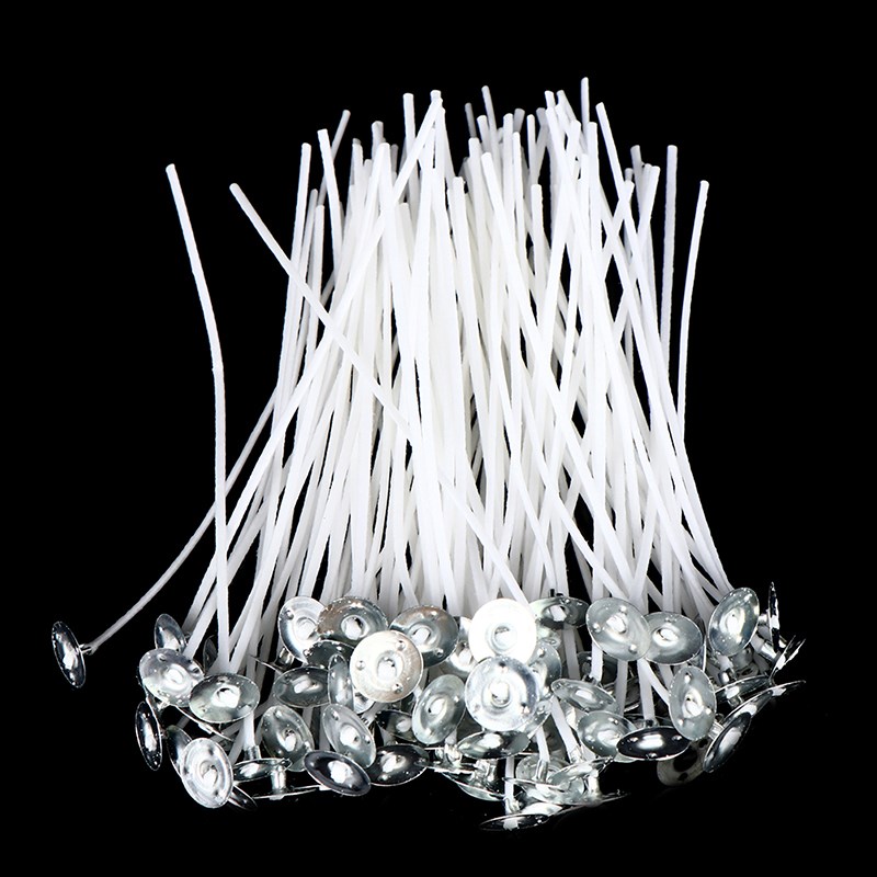 100Pcs/set Candle Wicks Smokeless Wax Pure Cotton Core 12cm