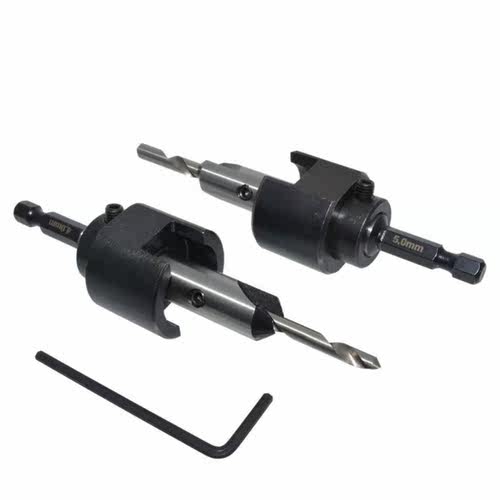Woodworking Countersink Drill Bits Depth Stop Adjustable Col