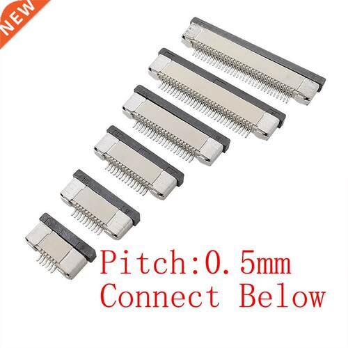 10Pcs/lot 0.5mm Pitch Bottom Contact Socket FPC FFC Flat Cab