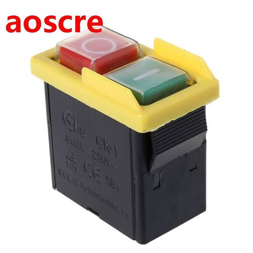 AC 250V 6A Waterproof Electromagnetic Pushbutton Machine Saw