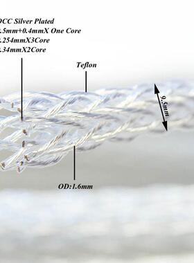 Braid 8AG High Purity Silver Plated OCC Speaker Cable 16 Str