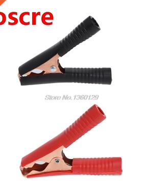 2 Pcs 100A Car Vehicle Battery Test Alligator Clips Crocodil