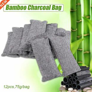 12 Packs Activated Charcoal Odor Eliminators Bamboo Charcoal