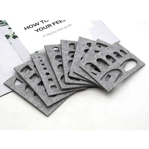 8pcs Wool Felt Mold Needle Felting DIY Craft Stencil Appliqu