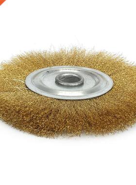 1pc 5 Inch Pure Copper Wire Wheel Brass Brush For Bench Grin