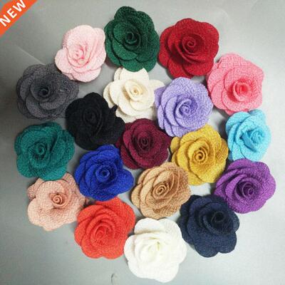 10Pieces/Bag Size 4CM Fabric Rose Flower Handmade Cloth Flow