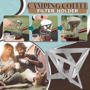 Outdoor Camping Portable Folding Funnel Filter Cup Coffee Gr