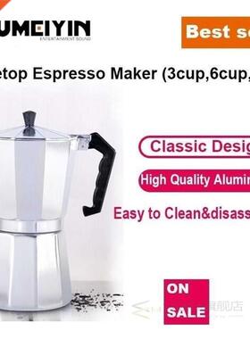 -moka pot espresso stovetop Aluminum italian coffee maker