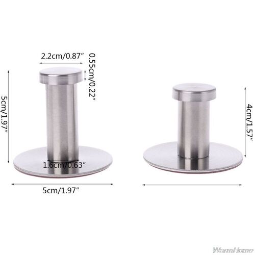 Stainless Steel Round Without Drilling Self Adhesive Wall Mo