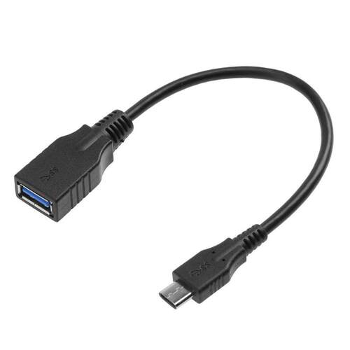 Black USB 3.0 A-F to USB3.1 Type-C Male Port Data Adapter Ca