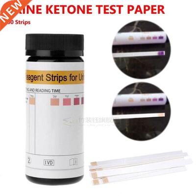 100pcs rinary Ketone Strips rine ysis Keto Strips Healthy Di