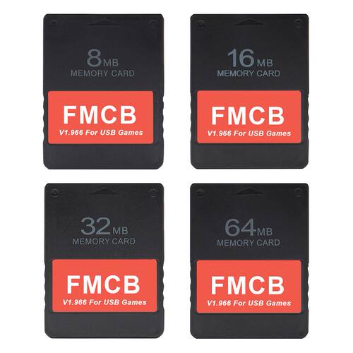FMCB Memory Card for PS2 Console V1.966 8MB/16MB/32MB/64MB M