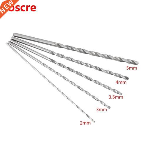 5pcs Extra Long Drill Bit HSS Straight Shank Auger Twist Dri