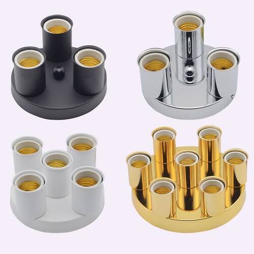 1//4/5/6/7/8 head Ceiling Lamp Holder E27 Wall Lamp Bedroo