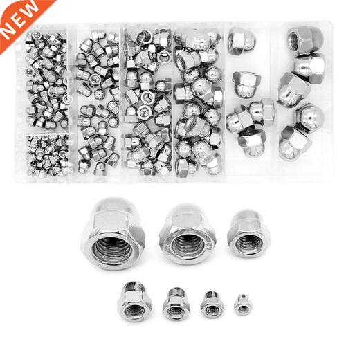 180 Pcs ainless eel Dome Cap Nuts Hexagon Hex Head Cap N