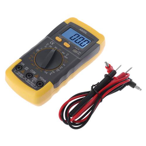 A830L Digital Multimeter LCD AC/DC Ammeter Voltmeter Tester