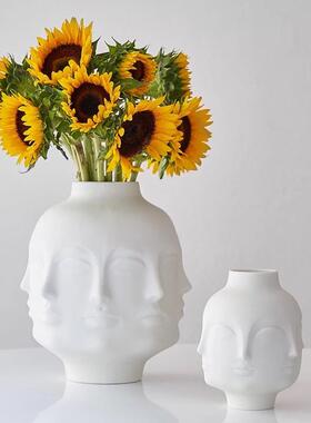 cate Vase Creative Design Flower Pot Nordic Style Ceramic Or