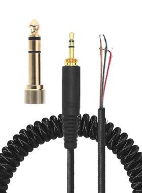 Spring Coiled Repair DJ Cord Cable Replacement for ATH-M50 A