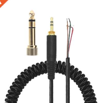 Spring Coiled Repair DJ Cord Cable Replacement for ATH-M50 A