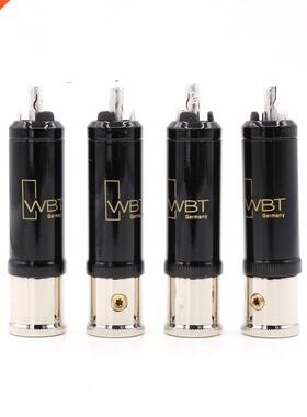 4pcs moonsaudio WBT-0152Ag 99.998% pure copper silver plated