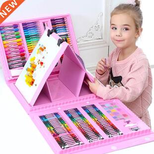42-208PCS Children Art Painting Set Watercolor Pencil Crayon