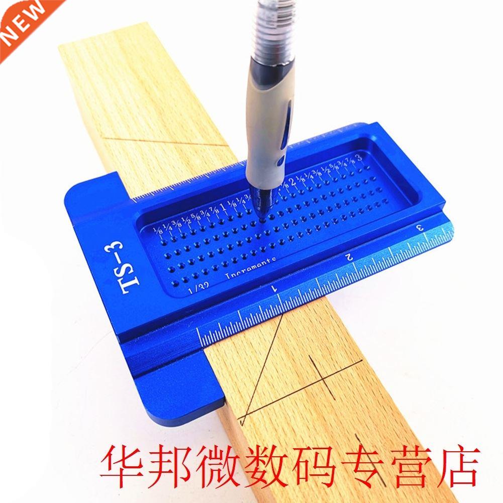 TS 3 Portable Woodworking Scribe T Type Ruler Gauge Durable