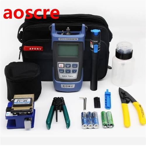Fiber Optic FTTH Tool Kit FC-6S Fiber Cleaver Optic Power Me