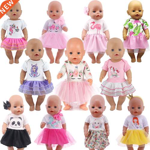 Handmade Cartoon Doll Dress For 18 Inch American Doll Girl T