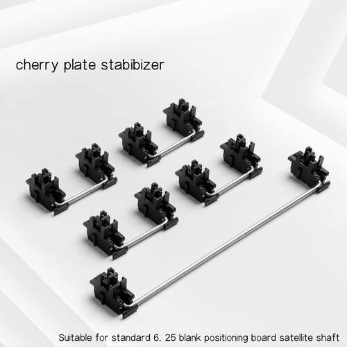 Plate mounted Black Cherry Stabilizers Clear Satellite Axis