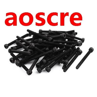 50 Pcs M4 x 40mm Alloy Steel Hex Bolt Socket Head Cap Machin