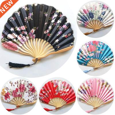 Chinese Style Hand Held Fans Personalized Pattern Silk Bambo