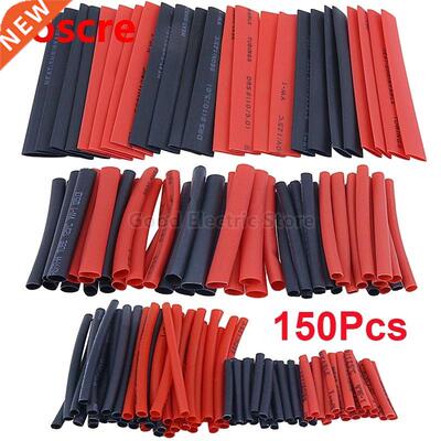150pcs/Bag Red black heat shrinkable tube various heat shrin