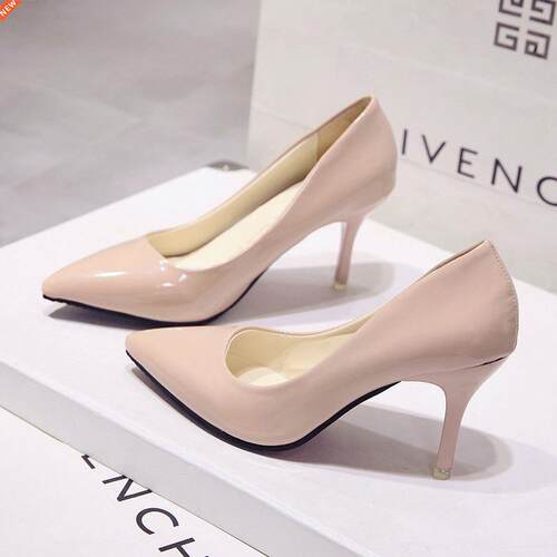 New Korean fashion versatile pointed high heels.